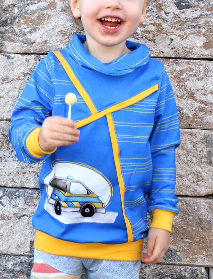 Fashion Ebook Hoodie Kiano | Größe 80-170 DIN- A4 & DIN-A0 PDF zum download