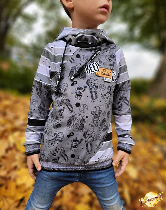 Fashion Ebook Hoodie Big Block | Größe 80-170 DIN- A4 & DIN-A0 PDF zum download