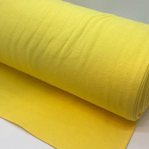 Bündchen Standard - Fein Ripp - Uni - Gelb