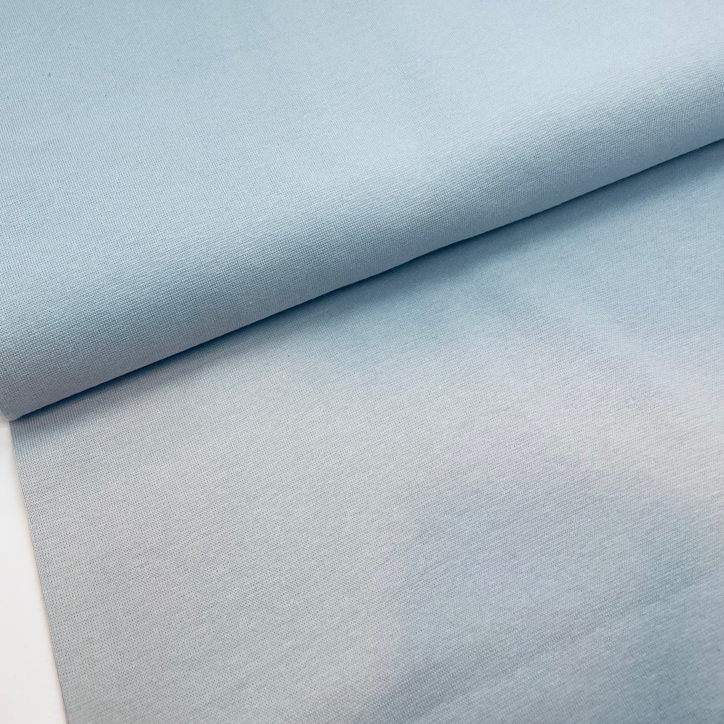 Bündchen Standard - Fein Ripp - Uni - Lichtgrau