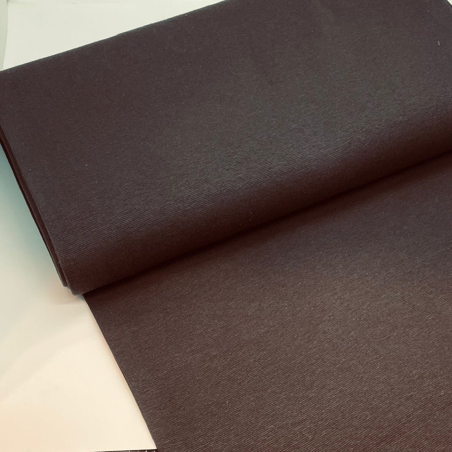 Bündchen Standard - Fein Ripp - Uni - Dunkelbraun