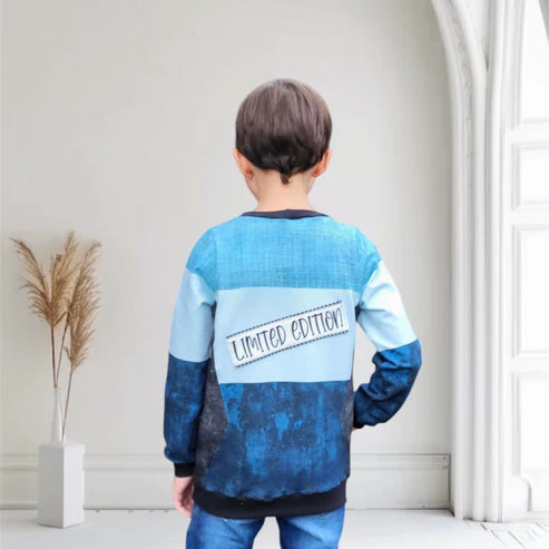 Bio French Terry - Panel Bunny - Eigenproduktion - Blau