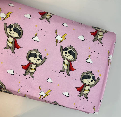 Bio French Terry - Allover SuperFAULI - Eigenproduktion - Pinkpanther