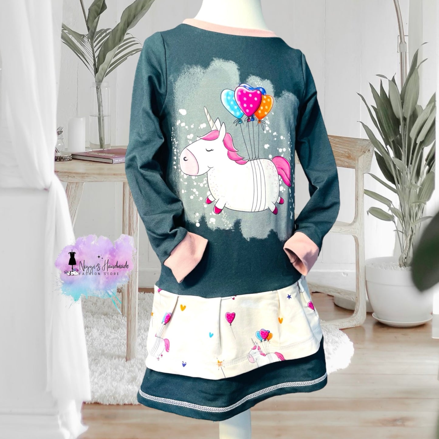 Pummelhorn Pullover mit Volant Gr. 110