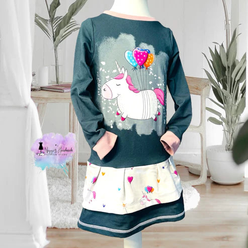 Bio French Terry - Panel Pummelhorn - Eigenproduktion - Englisch Blau