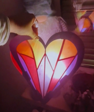 Basteldatei Herz Laterne