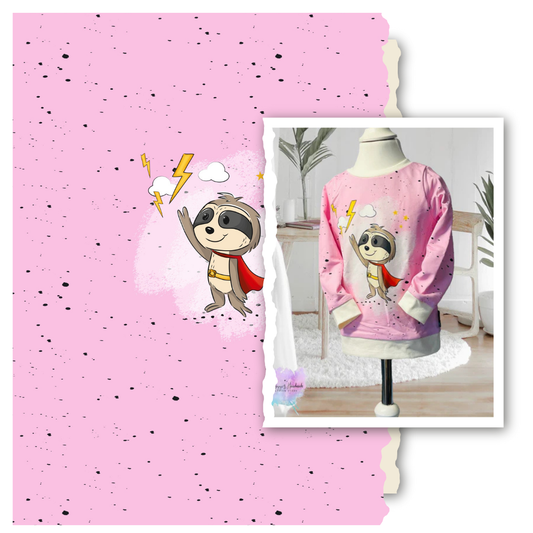 Bio French Terry - Panel SuperFAULI - Eigenproduktion - Pinkpanther