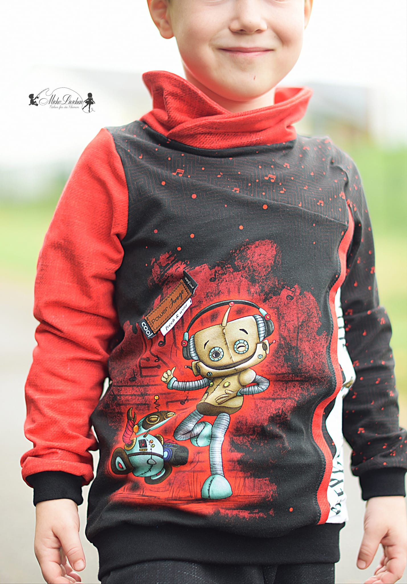 Fashion Ebook Schnittmuster für einen Hoodie Mix It für Kinder in den Größe 74-170 in DIN- A4 & DIN-A0 PDF zum download