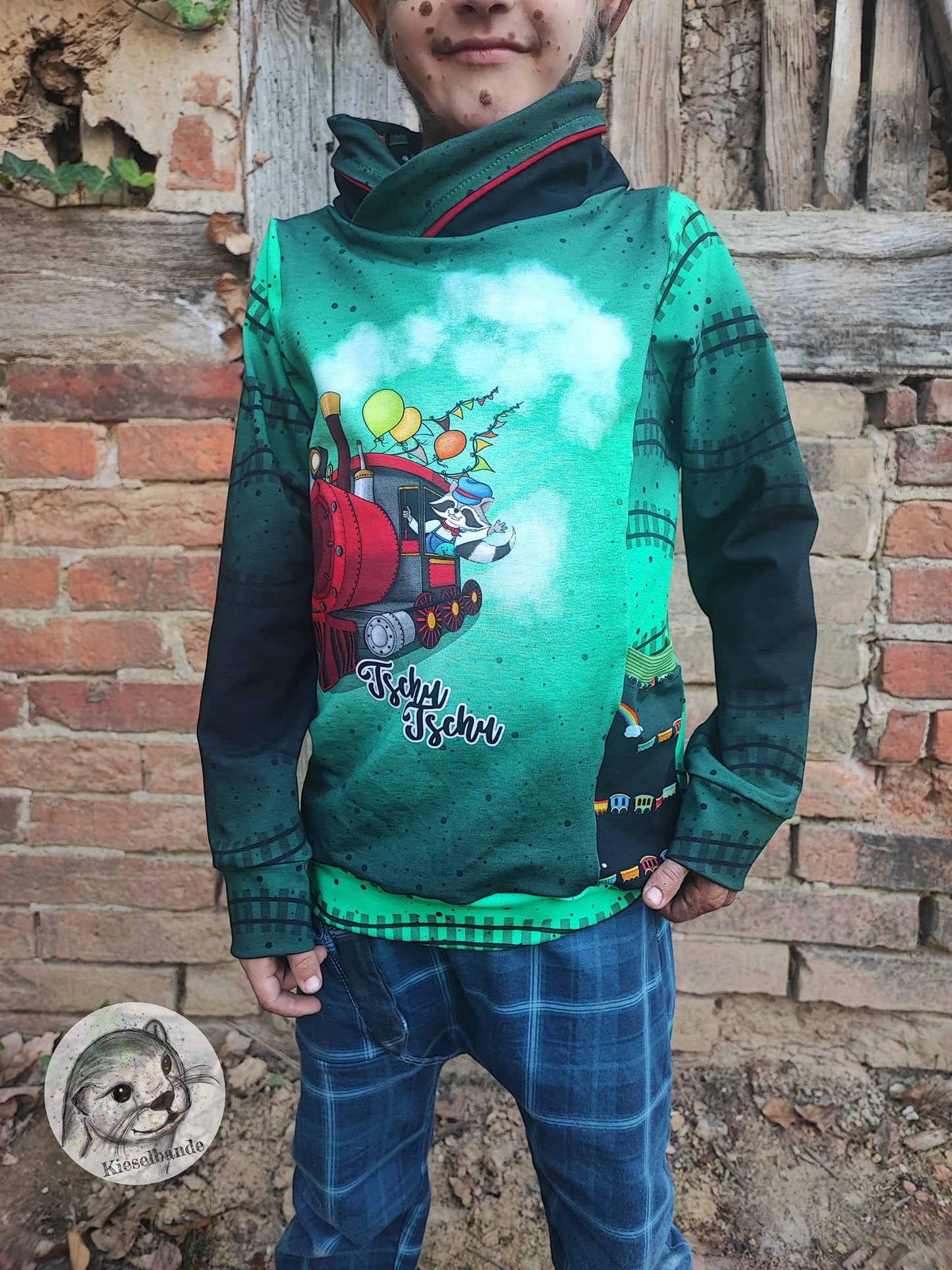 Fashion Ebook Schnittmuster für einen Hoodie Mix It für Kinder in den Größe 74-170 in DIN- A4 & DIN-A0 PDF zum download
