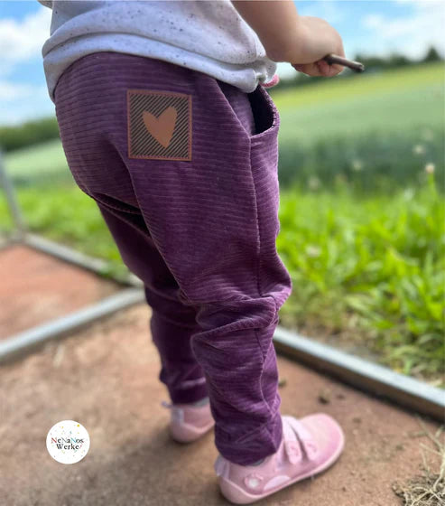 Cord - Breitcord - Weich - Uni - Aubergine