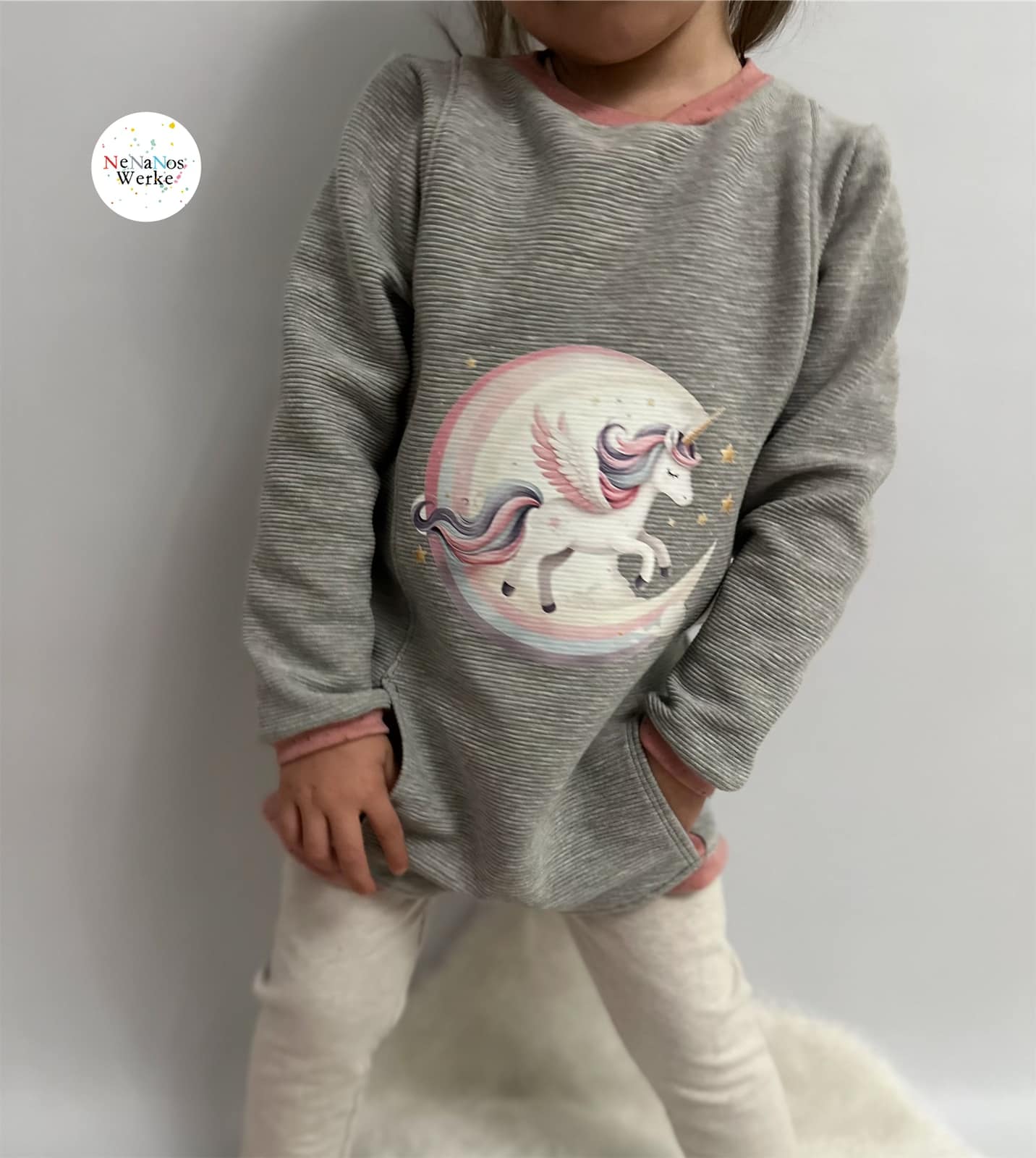 Fashion Ebook Schnittmuster für einen Hoodie Schiri für Kinder in den Größe 74-170 in DIN- A4 & DIN-A0 PDF zum download