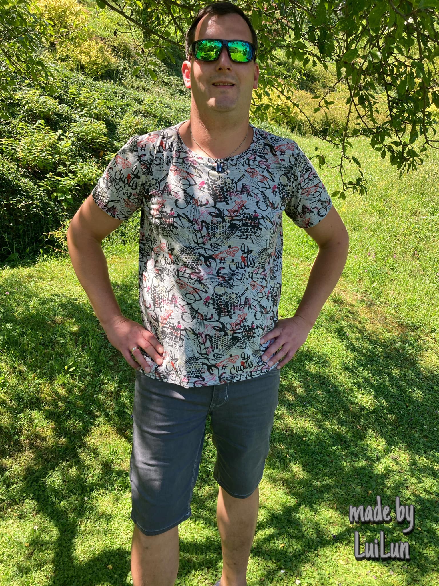 Fashion Ebook Schnittmuster für ein Basic T-Shirt für Herren in der Größe XXS bis 5XL in DIN- A4 & DIN-A0 PDF zum download