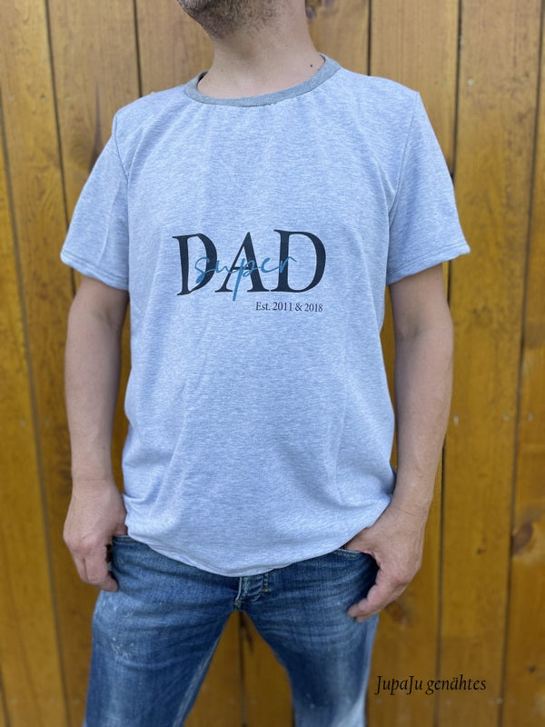 Fashion Ebook Schnittmuster für ein Basic T-Shirt für Herren in der Größe XXS bis 5XL in DIN- A4 & DIN-A0 PDF zum download