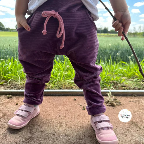 Cord - Breitcord - Weich - Uni - Aubergine