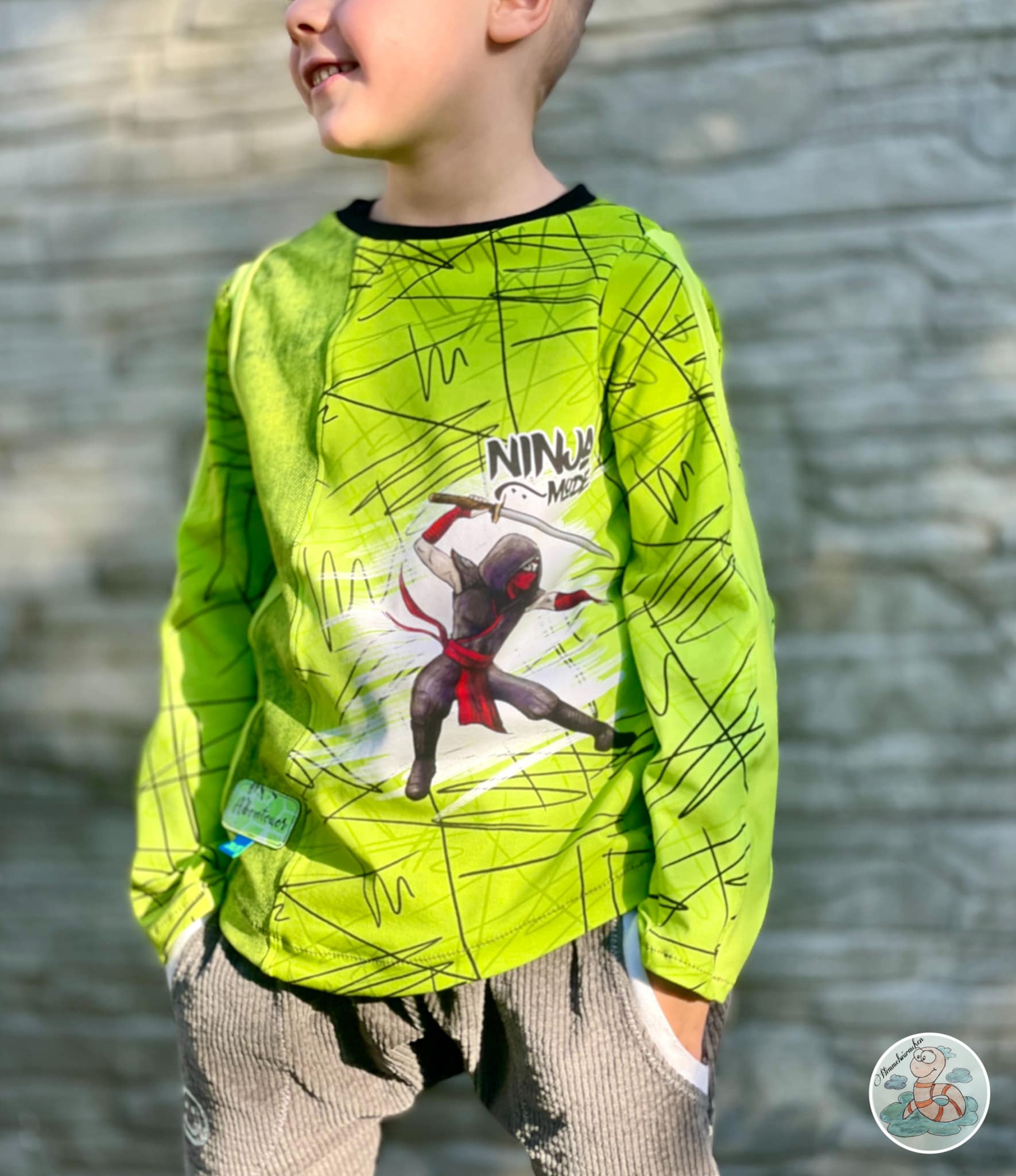 Fashion Ebook Schnittmuster für einen Hoodie Schiri für Kinder in den Größe 74-170 in DIN- A4 & DIN-A0 PDF zum download