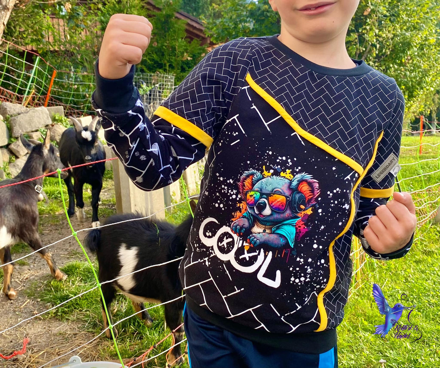 Fashion Ebook Schnittmuster für einen Hoodie Mix It für Kinder in den Größe 74-170 in DIN- A4 & DIN-A0 PDF zum download