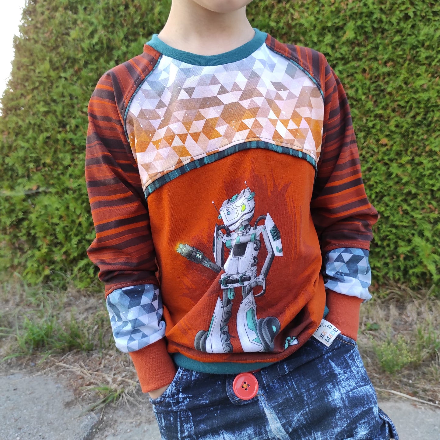 Fashion Ebook Schnittmuster für einen Kreativ Sweater in der Größe 62-170 in DIN- A4 & DIN-A0 PDF zum download