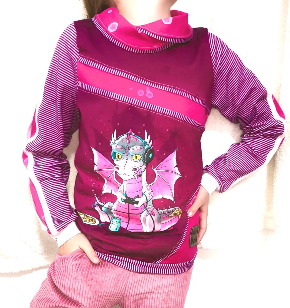 Fashion Ebook Schnittmuster für einen Hoodie Liam für Kinder in den Größe 80-170 in DIN- A4 & DIN-A0 PDF zum download