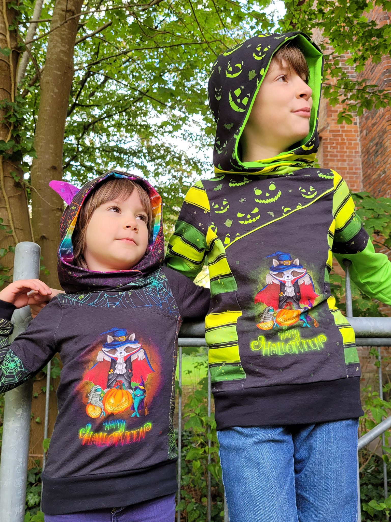 Fashion Ebook Schnittmuster für einen Hoodie Mix It für Kinder in den Größe 74-170 in DIN- A4 & DIN-A0 PDF zum download