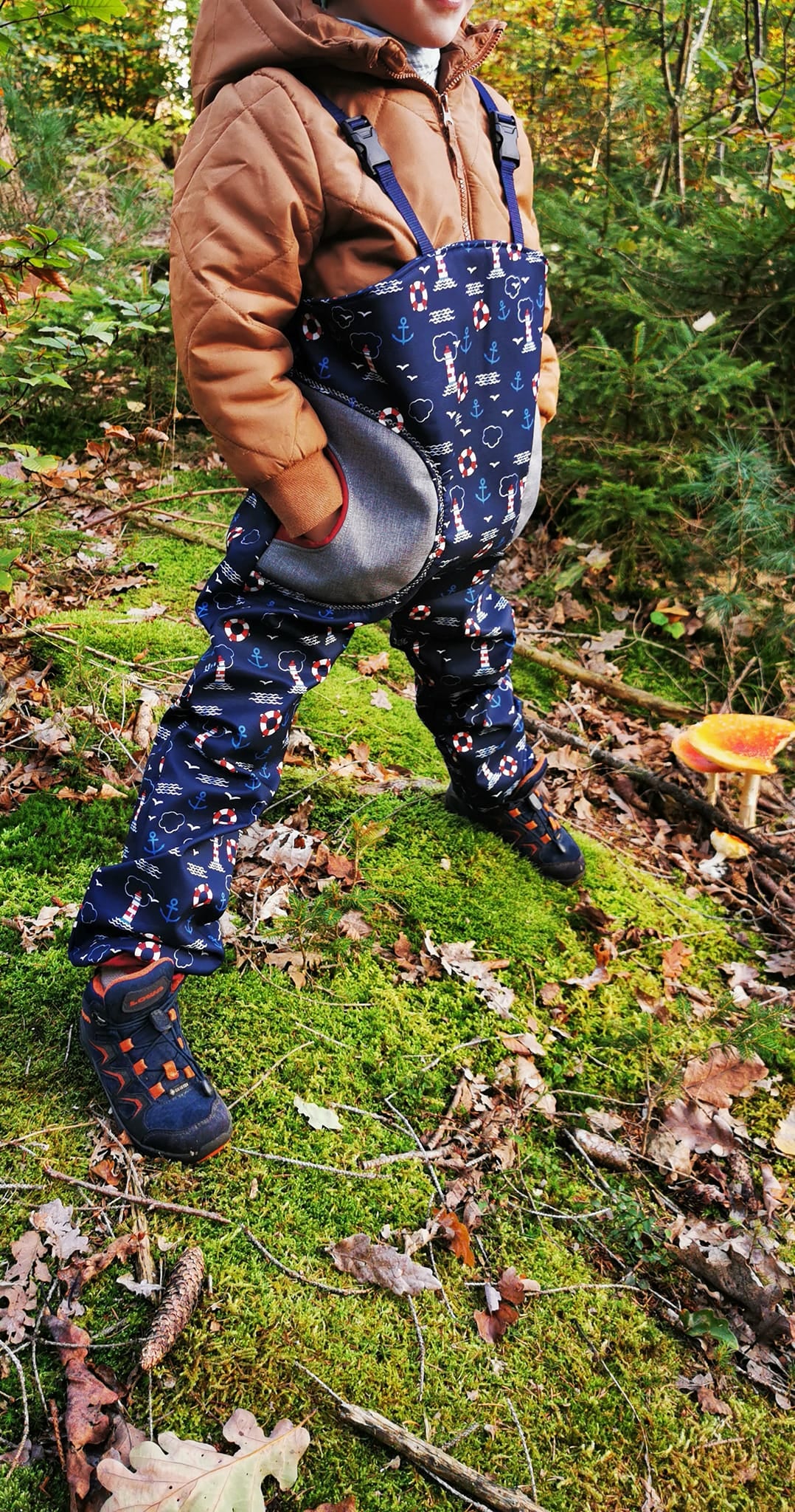 Fashion Ebook Schnittmuster für eine Matschhose Ben für Kinder in den Größe 74-122 in DIN- A4 & DIN-A0 PDF zum download