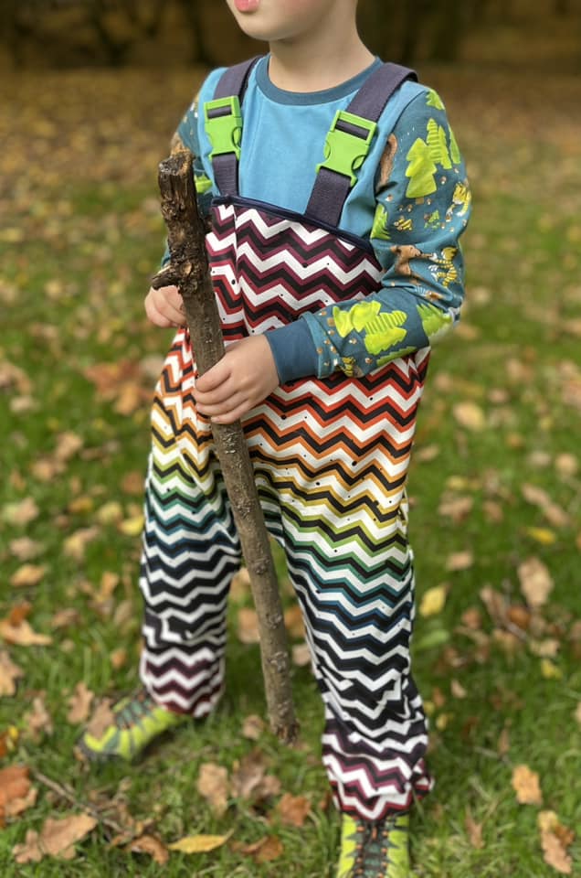 Fashion Ebook Schnittmuster für eine Matschhose Ben für Kinder in den Größe 74-122 in DIN- A4 & DIN-A0 PDF zum download