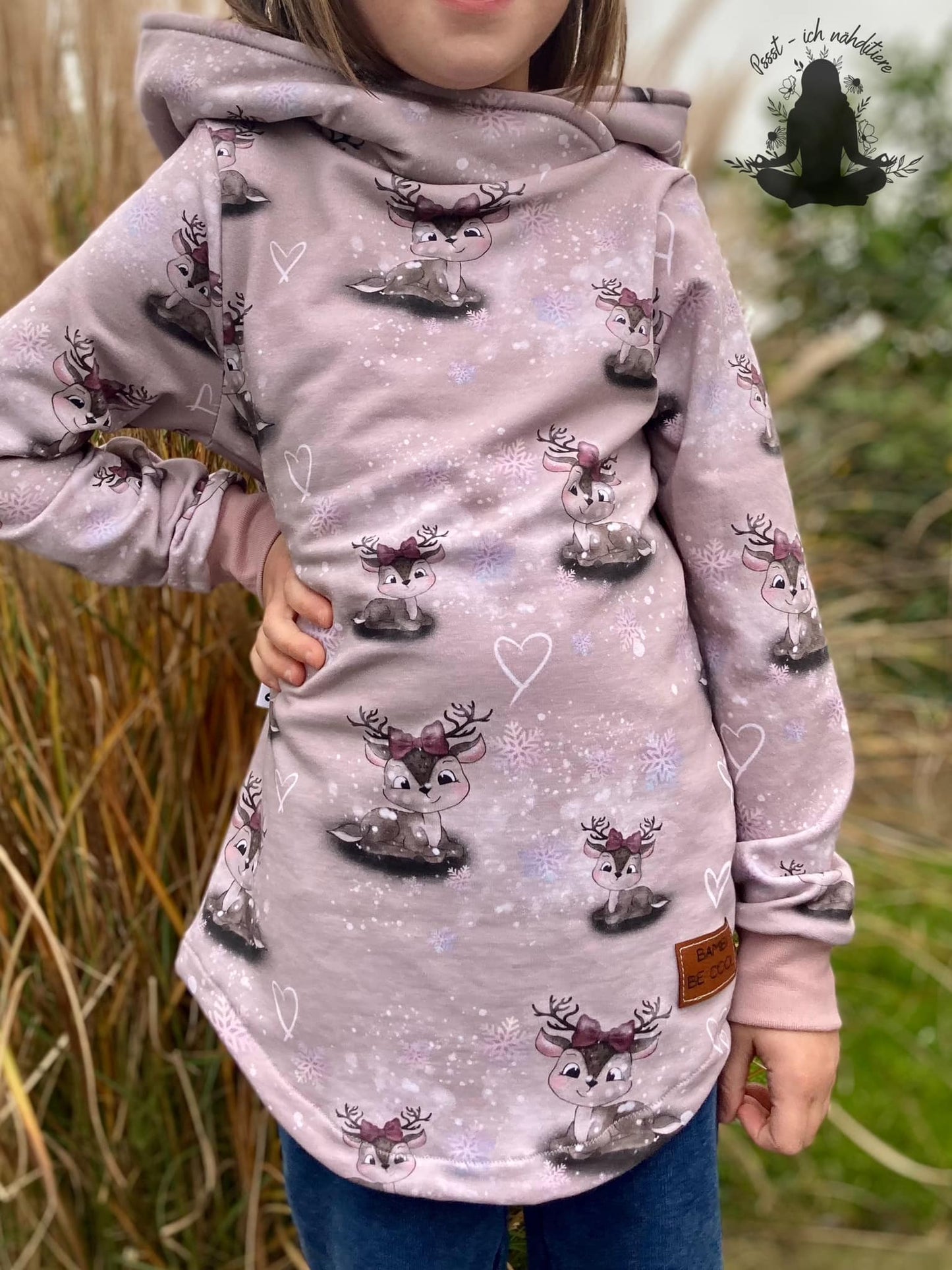 Fashion Ebook Schnittmuster für einen Hoodie Schiri für Kinder in den Größe 74-170 in DIN- A4 & DIN-A0 PDF zum download