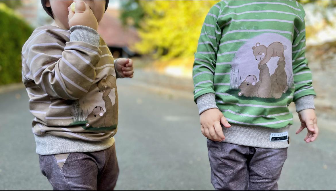 Fashion Ebook Schnittmuster für einen Kreativ Sweater in der Größe 62-170 in DIN- A4 & DIN-A0 PDF zum download