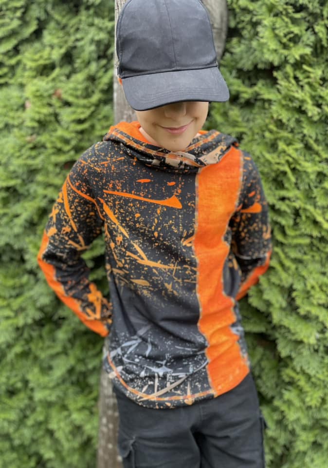 Fashion Ebook Schnittmuster für einen Hoodie Schiri für Kinder in den Größe 74-170 in DIN- A4 & DIN-A0 PDF zum download
