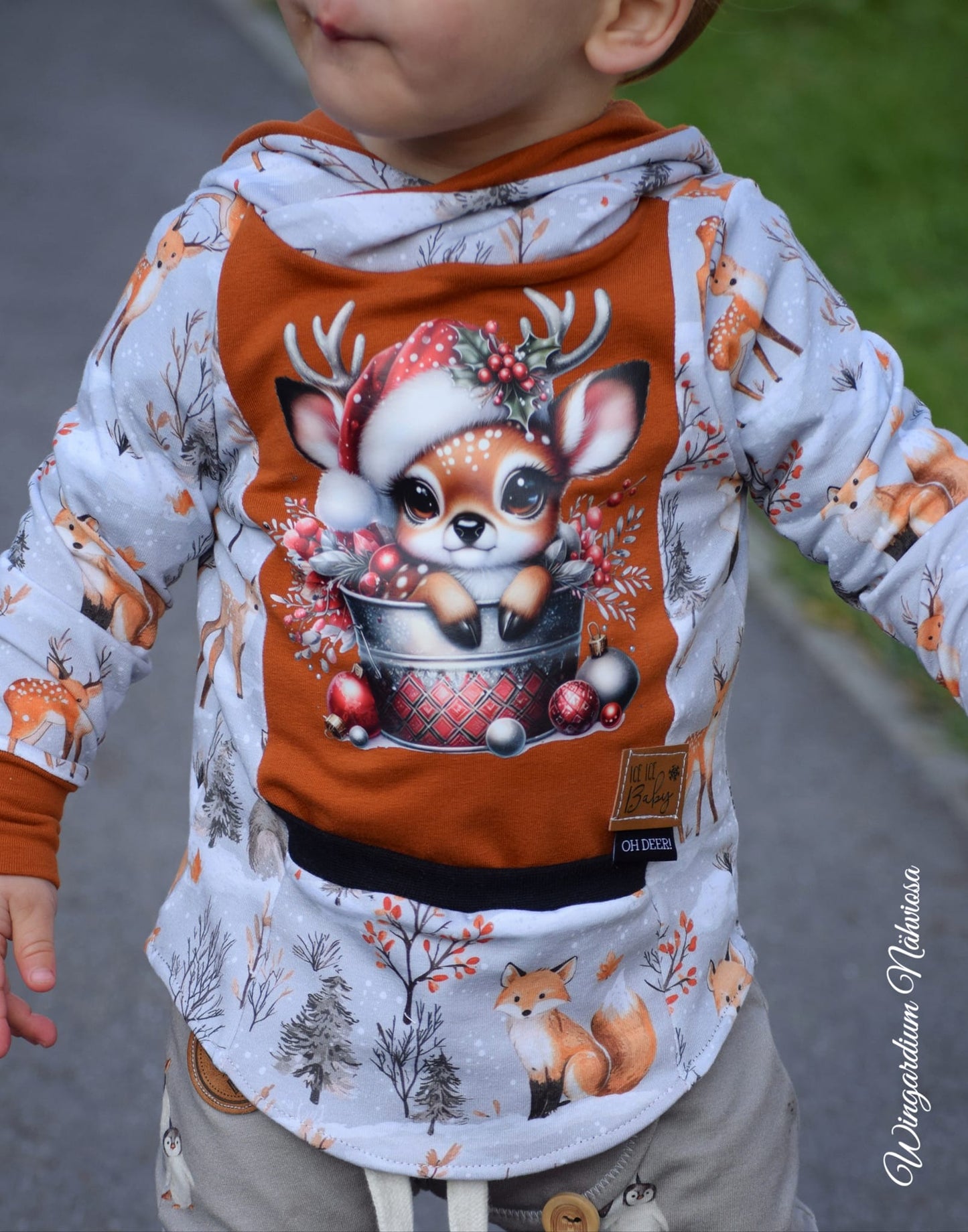 Fashion Ebook Schnittmuster für einen Hoodie Schiri für Kinder in den Größe 74-170 in DIN- A4 & DIN-A0 PDF zum download