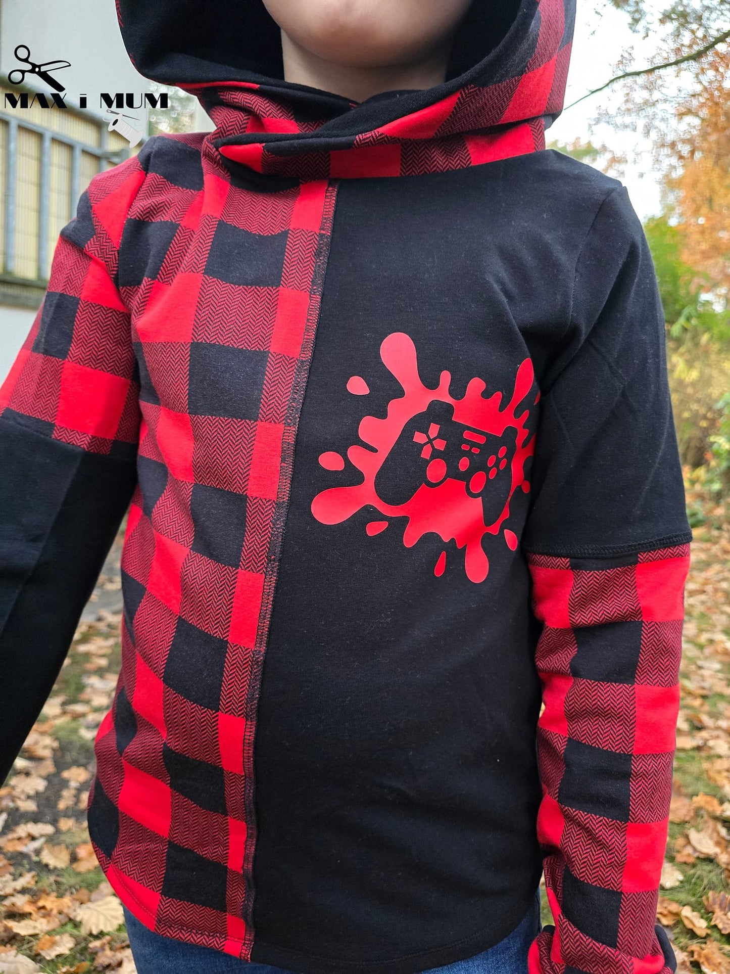 Fashion Ebook Schnittmuster für einen Hoodie Schiri für Kinder in den Größe 74-170 in DIN- A4 & DIN-A0 PDF zum download
