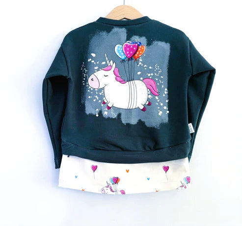 Bio French Terry - Panel Pummelhorn - Eigenproduktion - Englisch Blau