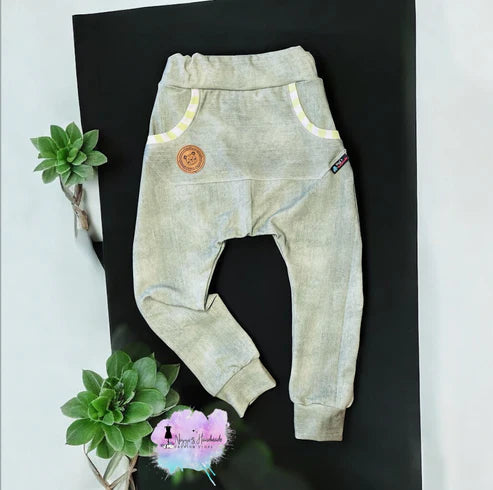 Bio French Terry - Allover Denim - Eigenproduktion - Grün