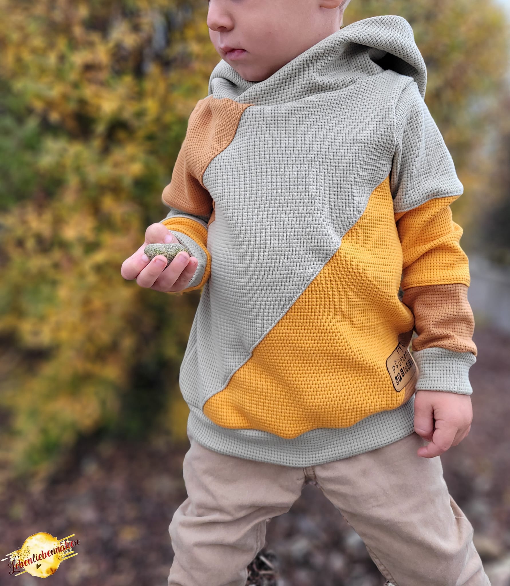 Fashion Ebook Schnittmuster für den Hoodie Big Block in der Größe 80-170 in DIN- A4 & DIN-A0 PDF zum download