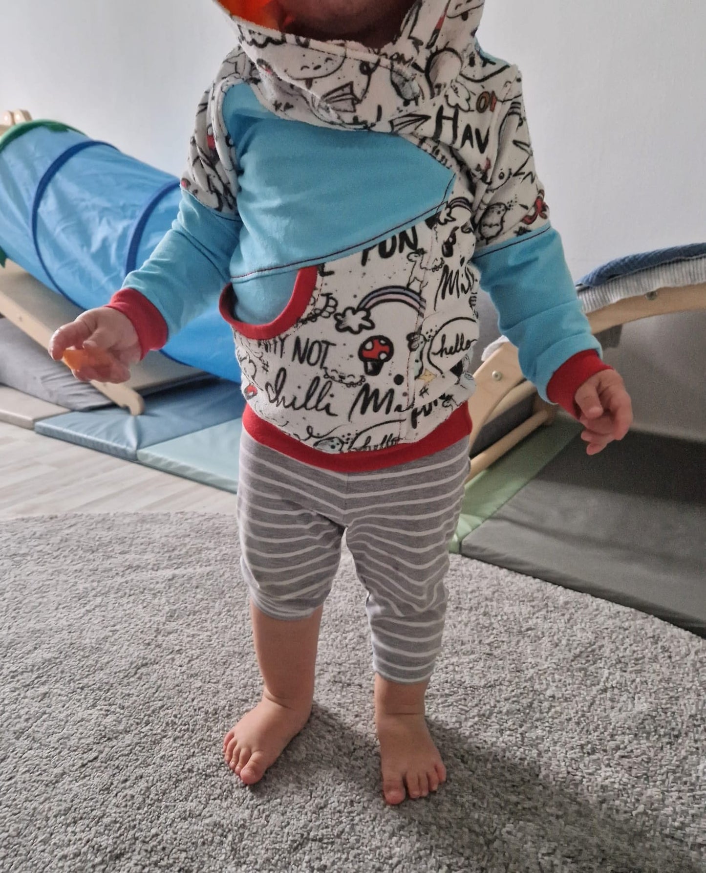 Fashion Ebook Schnittmuster für einen Hoodie Mix It für Kinder in den Größe 74-170 in DIN- A4 & DIN-A0 PDF zum download