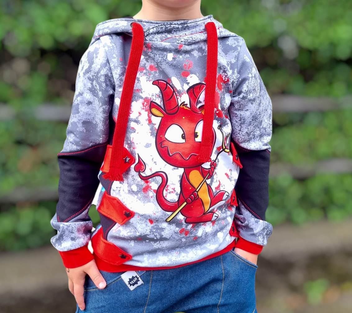 Fashion Ebook Hoodie Viking| Größe 74-170 DIN- A4 & DIN-A0 PDF zum download