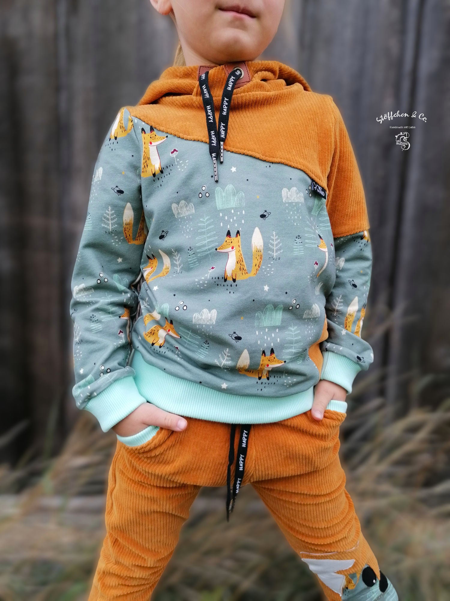 Fashion Ebook Schnittmuster für einen Hoodie Mix It für Kinder in den Größe 74-170 in DIN- A4 & DIN-A0 PDF zum download