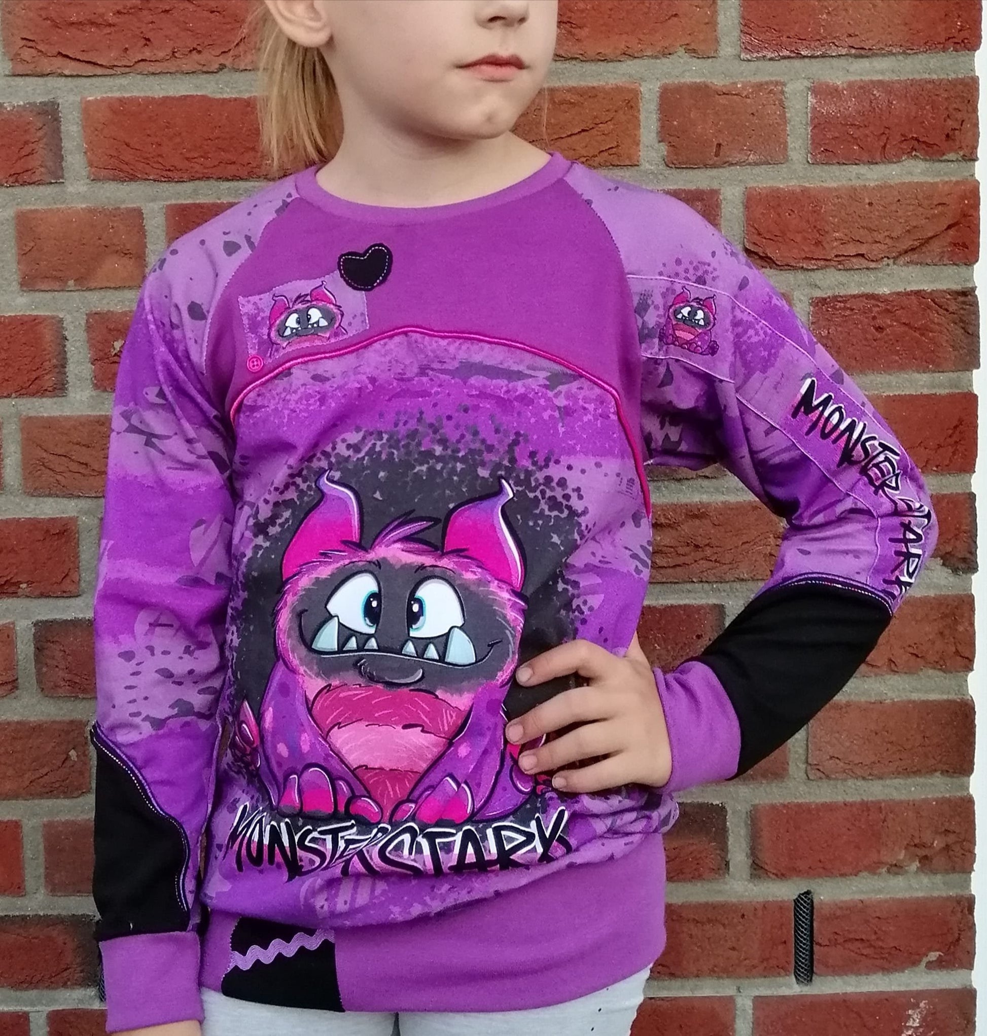 Fashion Ebook Schnittmuster für einen Kreativ Sweater in der Größe 62-170 in DIN- A4 & DIN-A0 PDF zum download