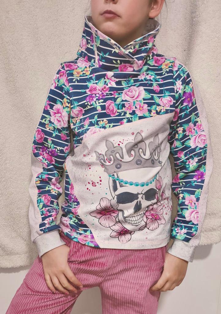 Fashion Ebook Schnittmuster für einen Hoodie Liam für Kinder in den Größe 80-170 in DIN- A4 & DIN-A0 PDF zum download