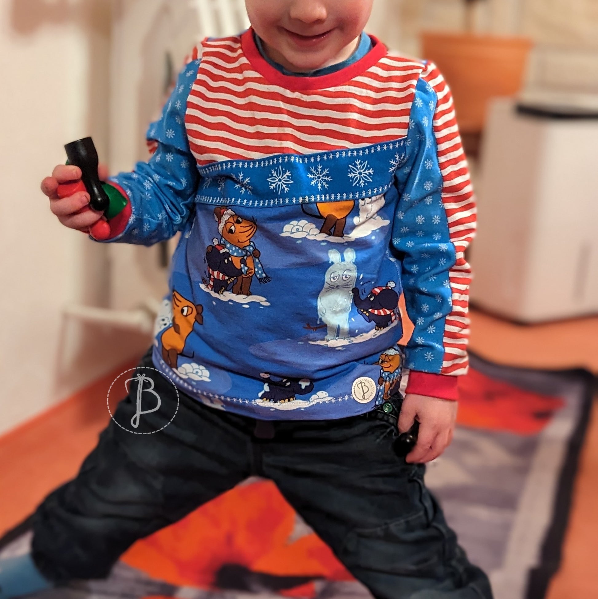 Fashion Ebook Schnittmuster für einen Hoodie Liam für Kinder in den Größe 80-170 in DIN- A4 & DIN-A0 PDF zum download