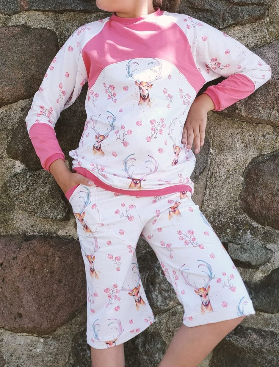 Fashion Ebook Schnittmuster für einen Kreativ Sweater in der Größe 62-170 in DIN- A4 & DIN-A0 PDF zum download