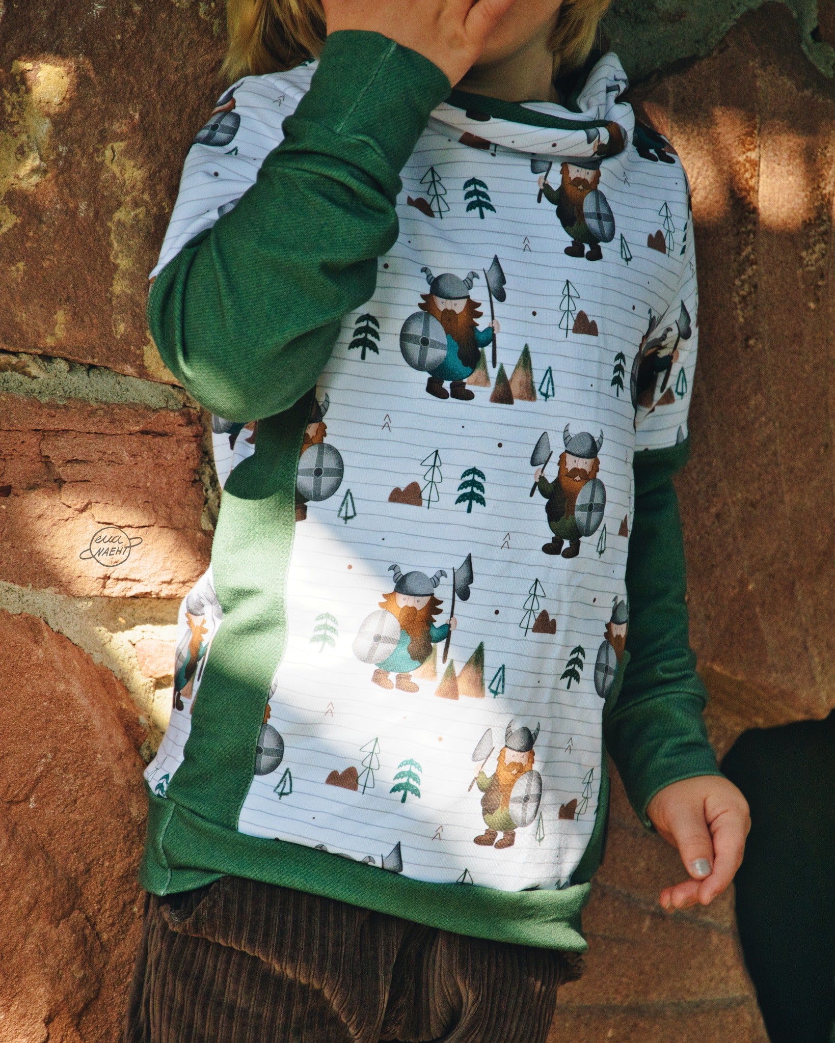 Fashion Ebook Schnittmuster für einen Hoodie Mix It für Kinder in den Größe 74-170 in DIN- A4 & DIN-A0 PDF zum download