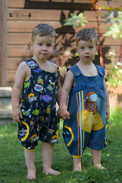 Bio French Terry - Panel Astraonaut - Eigenproduktion - Blaue Nacht