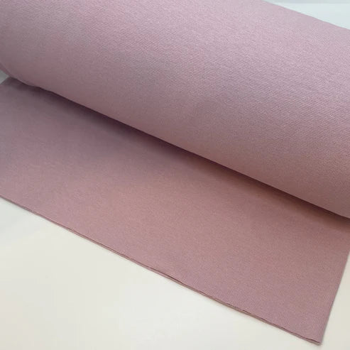 Bündchen Standard - Fein Ripp - Uni - Altrosa