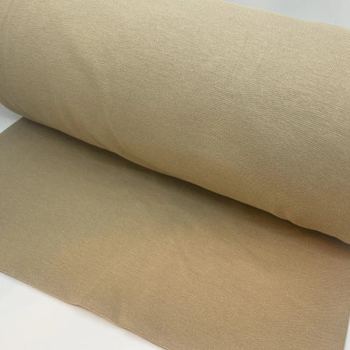 Bündchen Standard - Fein Ripp - Uni - Beige
