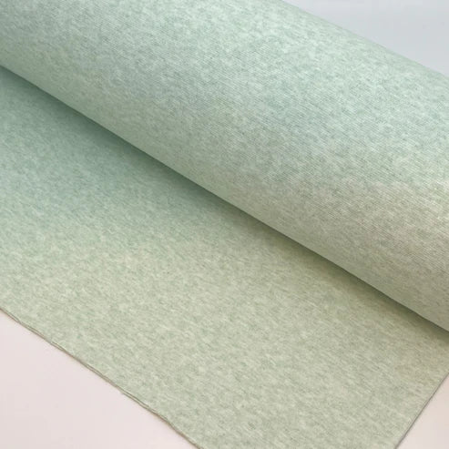 Bündchen Standard - Fein Ripp - Uni - Mint Meliert