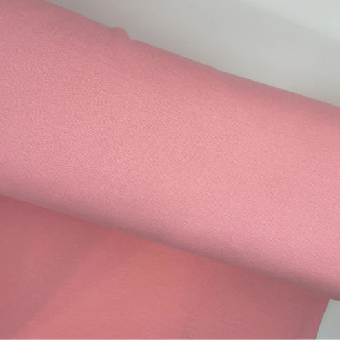 Bündchen Standard - Fein Ripp - Uni - Pastell Rosa