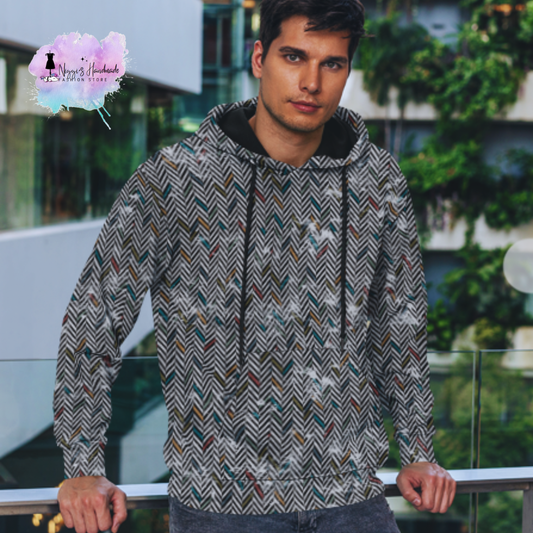 Bio French Terry - Allover Herringbone - Eigenproduktion - Multicolored- 180cm