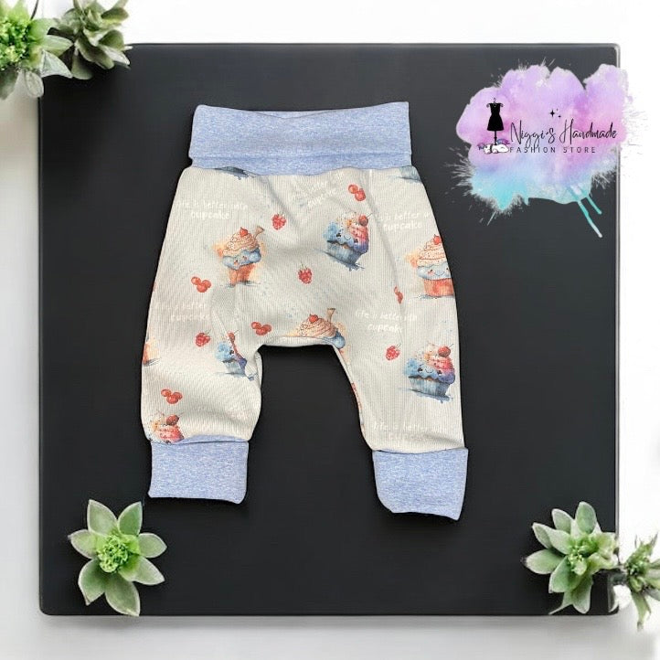 Mitwachsende Hose "CupCake" Gr. 74/80