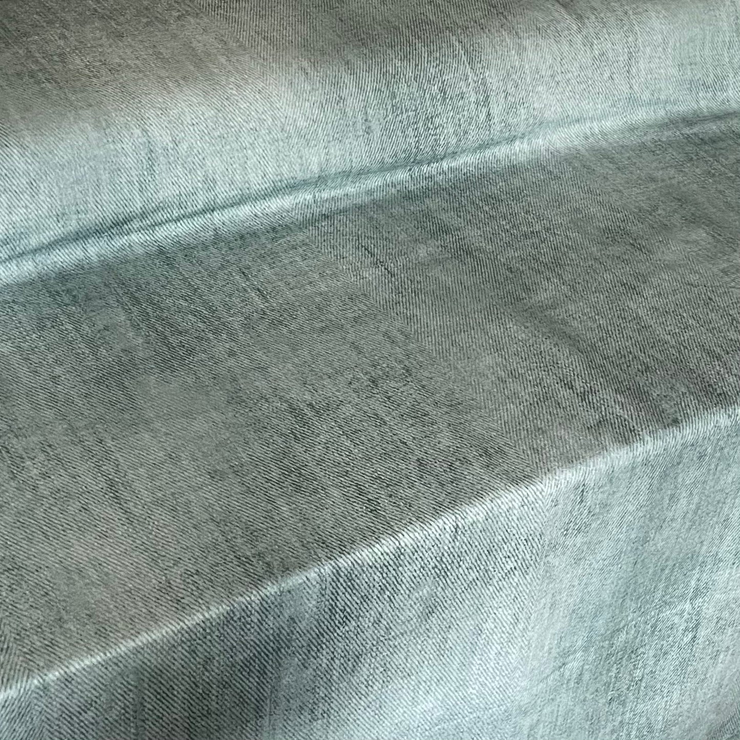 Bio French Terry - Allover Denim - Eigenproduktion - Türkis - 180cm