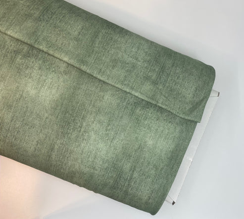 Bio French Terry - Allover Denim - Eigenproduktion - Grün